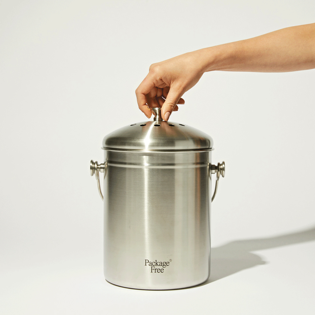 Package Free – Compost Bin, Stainless Steel Package Free - Compost Bin, Stainless Steel synthetic fibers - image 4