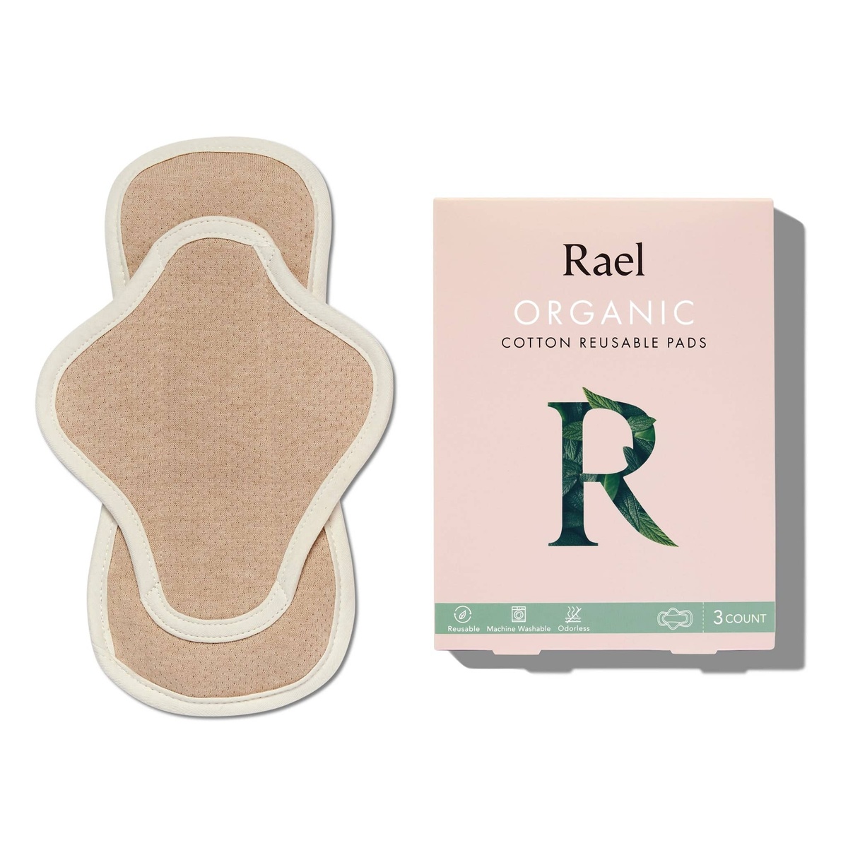 Rael Organic Cotton Reusable Pads organic cotton top - image 7