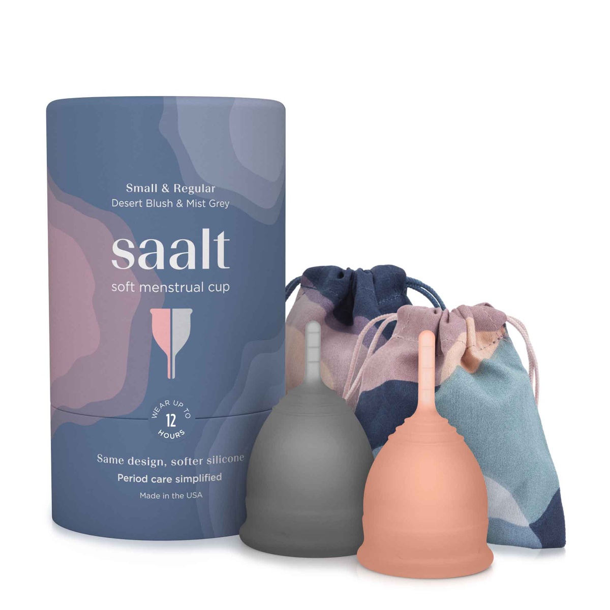 Saalt - Soft Menstrual Cup Duo Pack ultra-soft medical-grade silicone