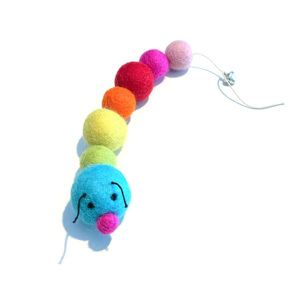 Friendsheep - RAINBOW Caterpillar Eco Wool Pet Toys cruelty-free