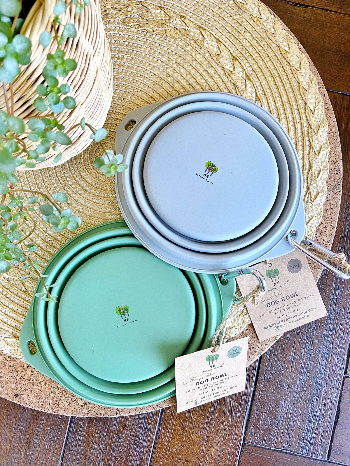 Me Mother Earth - Silicone Dog Bowl reusable