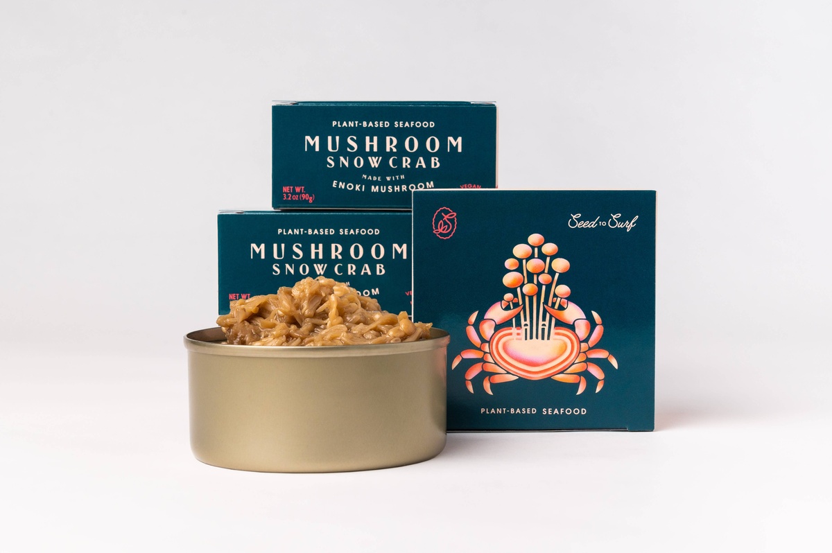 Seed To Surf - Enoki Mushroom "Snow Crab" (Vegan) whole mushrooms - image 4