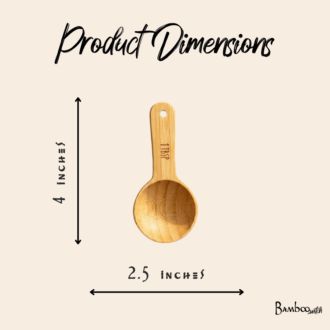 Bamboo Switch - Bamboo 1 TBSP Measuring Spoon reusable - image 5