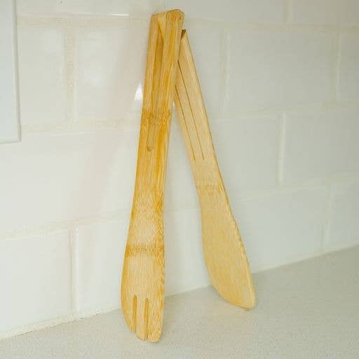Bamboo Switch – Bamboo Salad Tongs 850049947176 Bamboo Switch - Bamboo Salad Tongs biodegradable - image 2