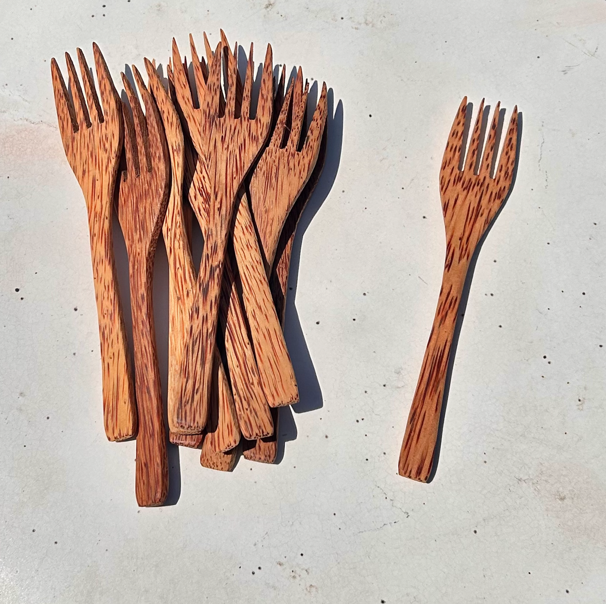 Bamboo Switch - Coconut Utensils | Fork, Knife, Spoon (Sold Individually) reclaimed coconut shells - image 5