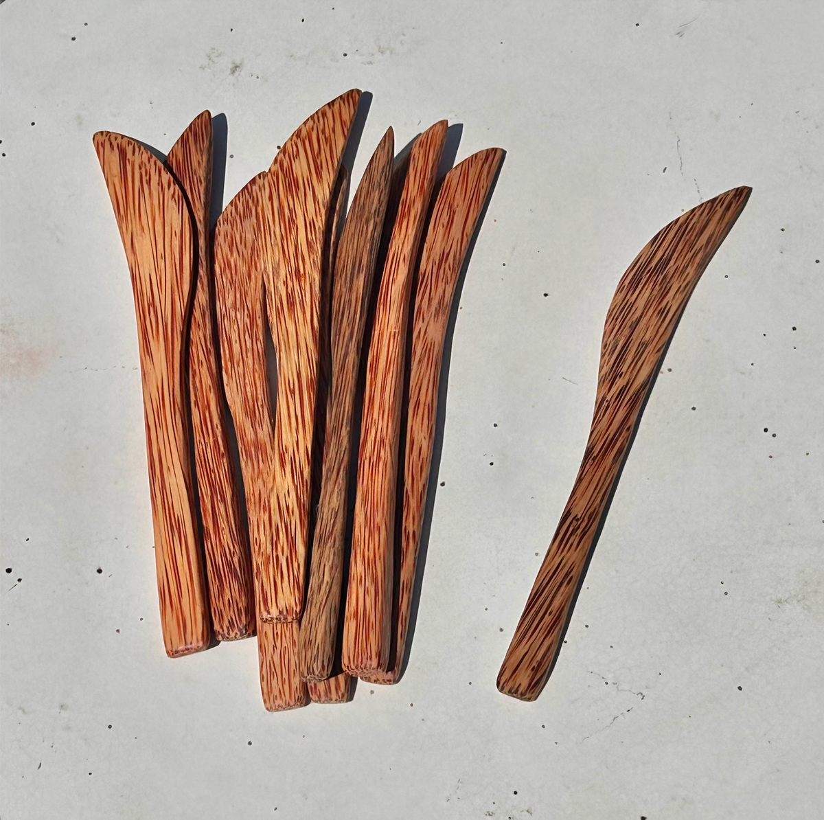 Bamboo Switch - Coconut Utensils | Fork, Knife, Spoon (Sold Individually) reclaimed coconut shells - image 4