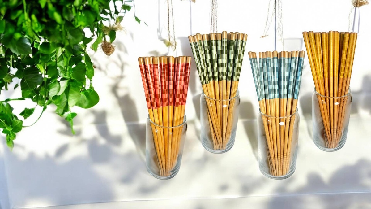 Bamboo Switch - Reusable Bamboo Chopsticks (per Pair) fast-growing bamboo - image 2