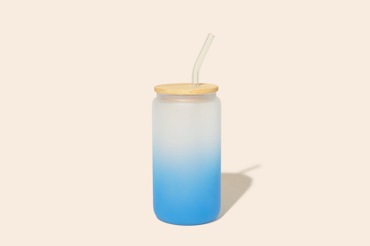 Bamboo Switch - Reusable Glass Can Cup**** chemical-free