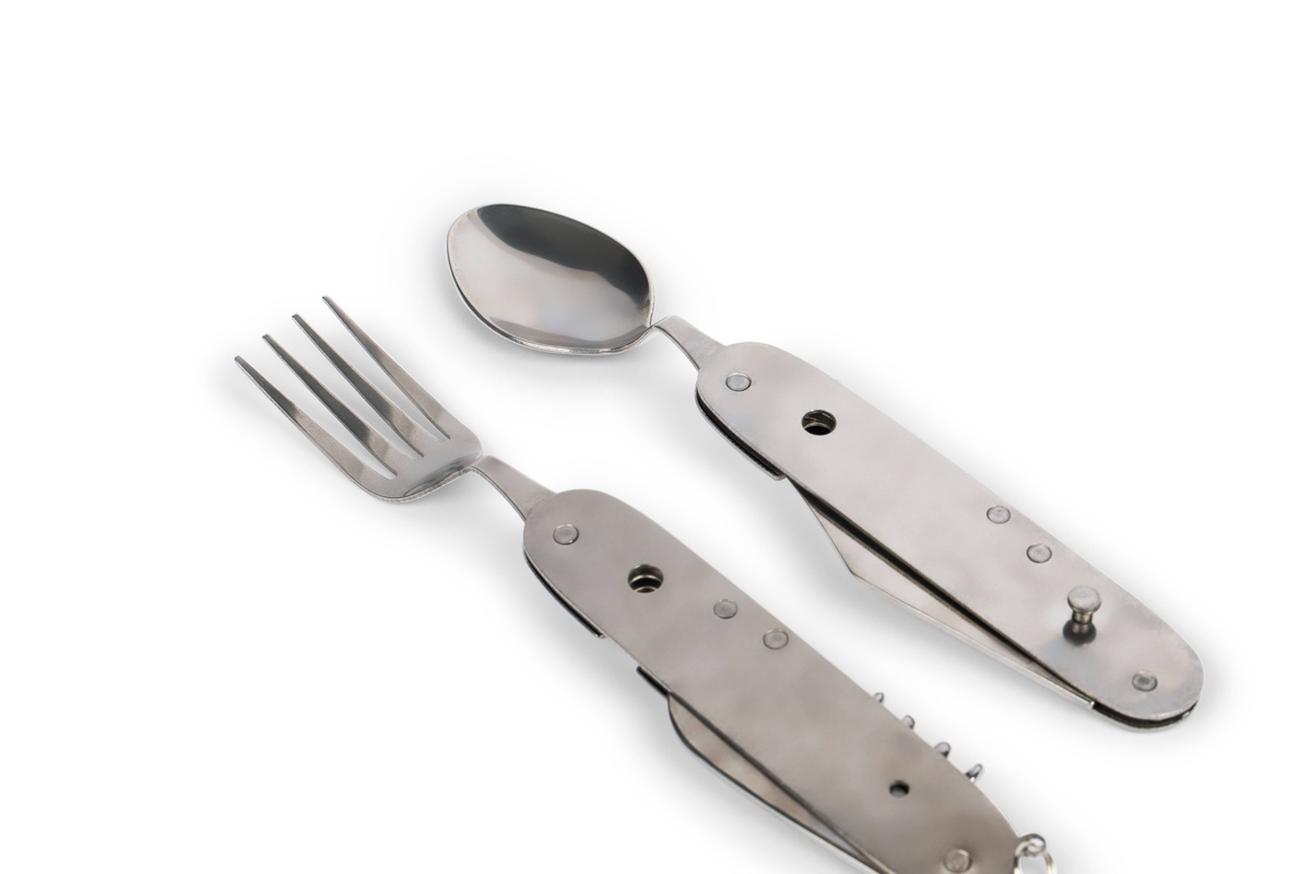 Brush with Bamboo - Folding Utensil Multi-Tool stainless steel reusable - image 4