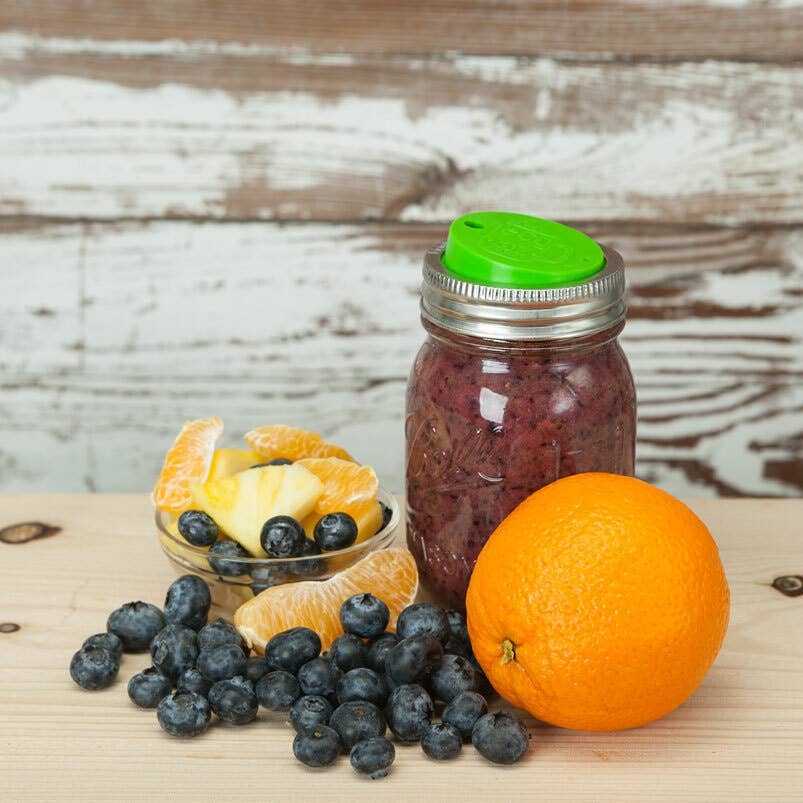 EcoJarz - Regular Mouth Silicone Drinking Jar Lid***** fda-grade - image 3