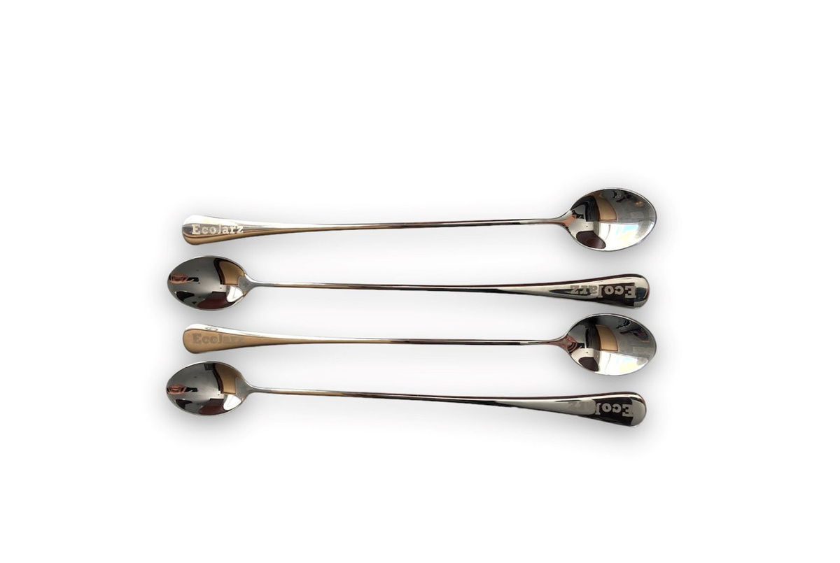 EcoJarz - Stainless Steel Long Skinny Spoon plastic-free