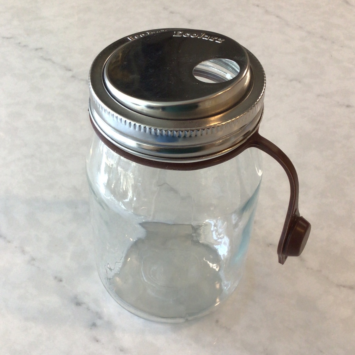 EcoJarz - Stainless Steel Wide Mouth Drinking Lid (with pop-top)