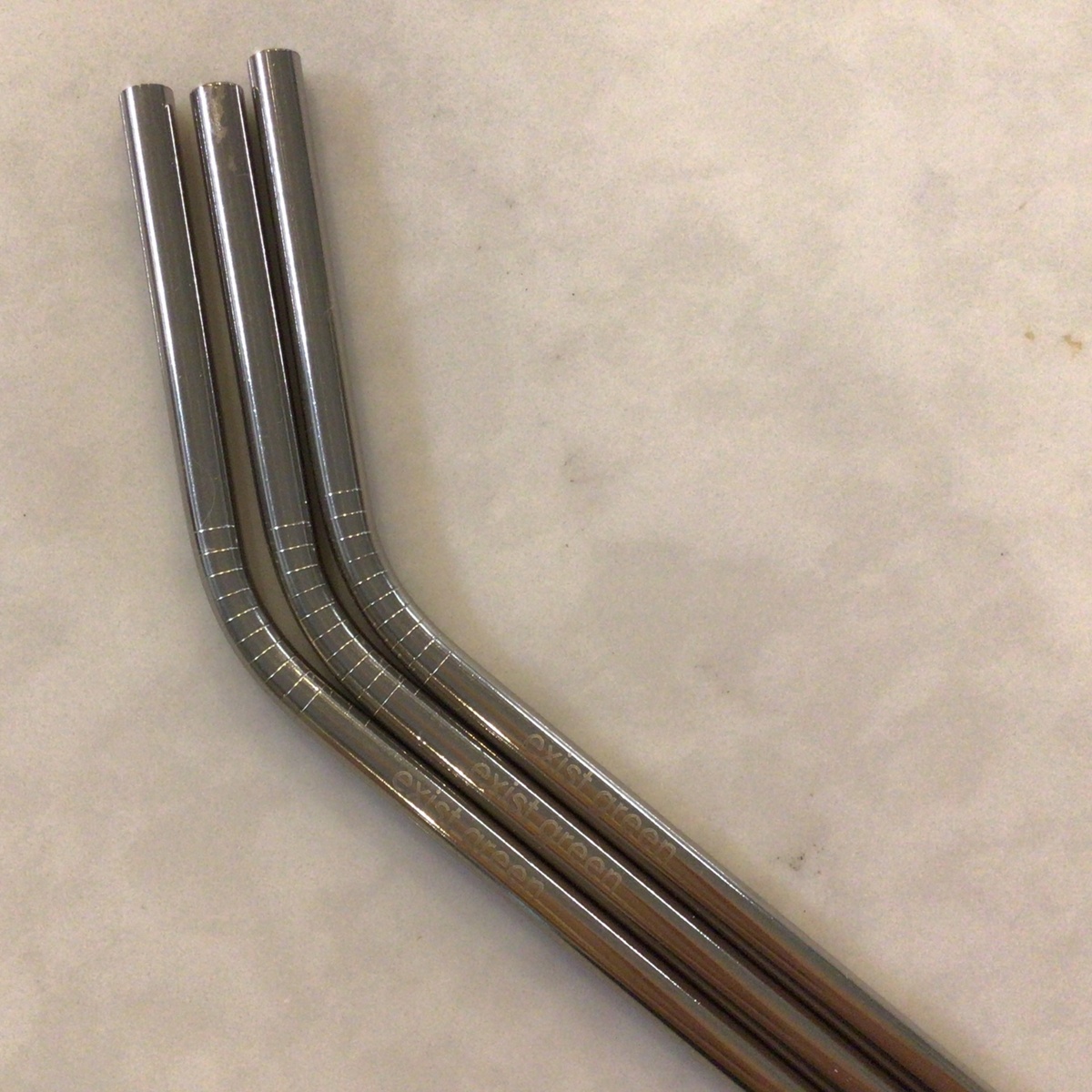 exist green - Stainless Steel Angled Straws