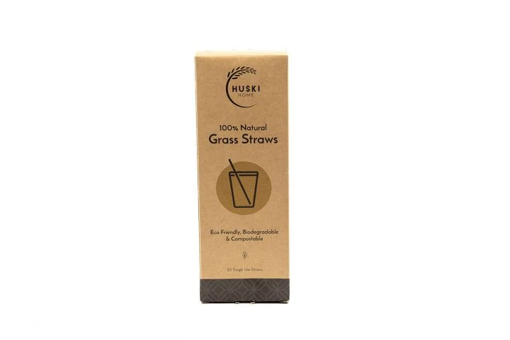 Huski Home - Huski Home biodegradable Grass Straws - 50 in pack** natural bullrush stems