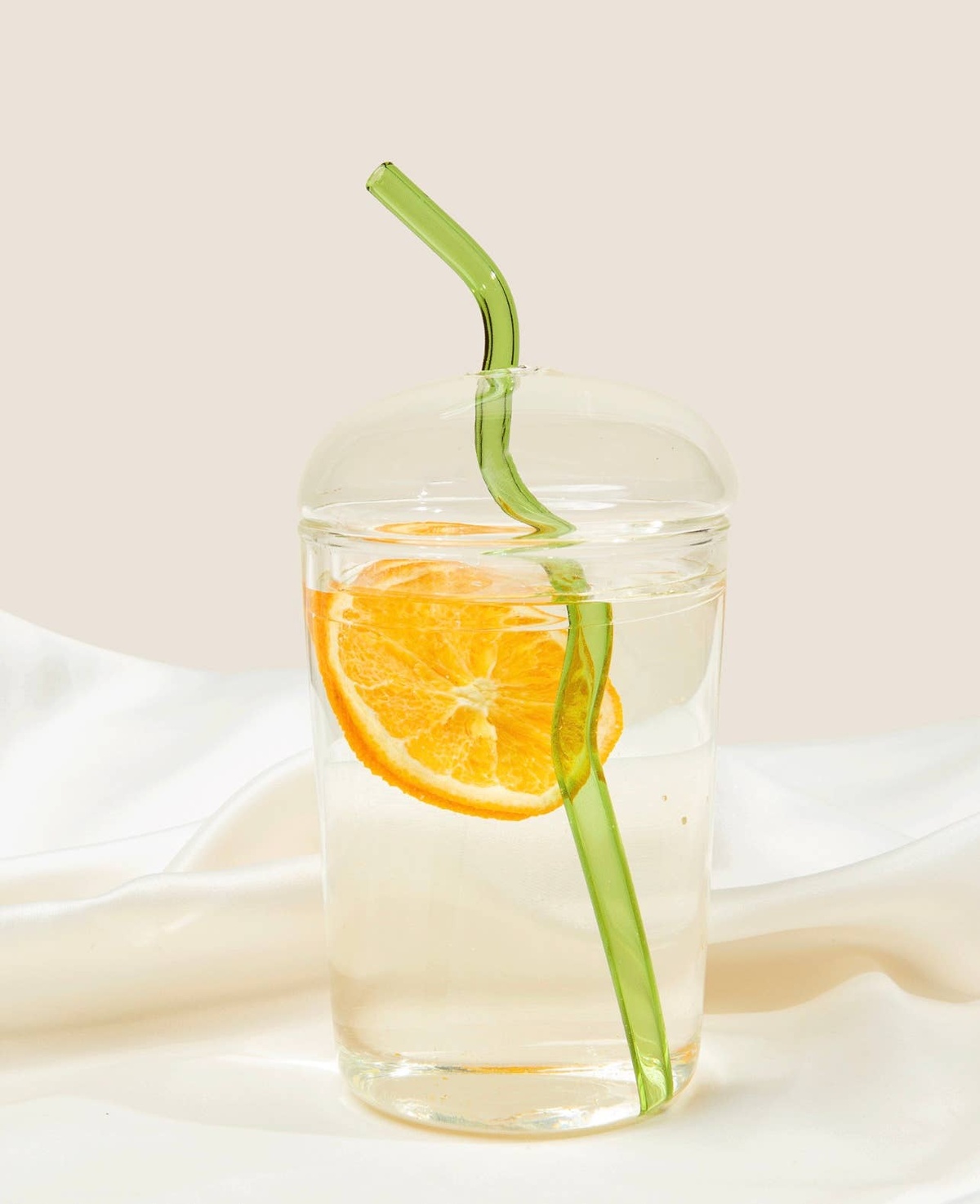 Kessellate - Dome Lid Glass Tumbler with straw*** reusable - image 4