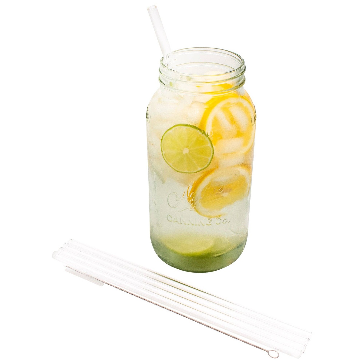 Mason Jar Lifestyle – Glass Straws Mason Jar Lifestyle - Glass Straws clear borosilicate glass - image 7
