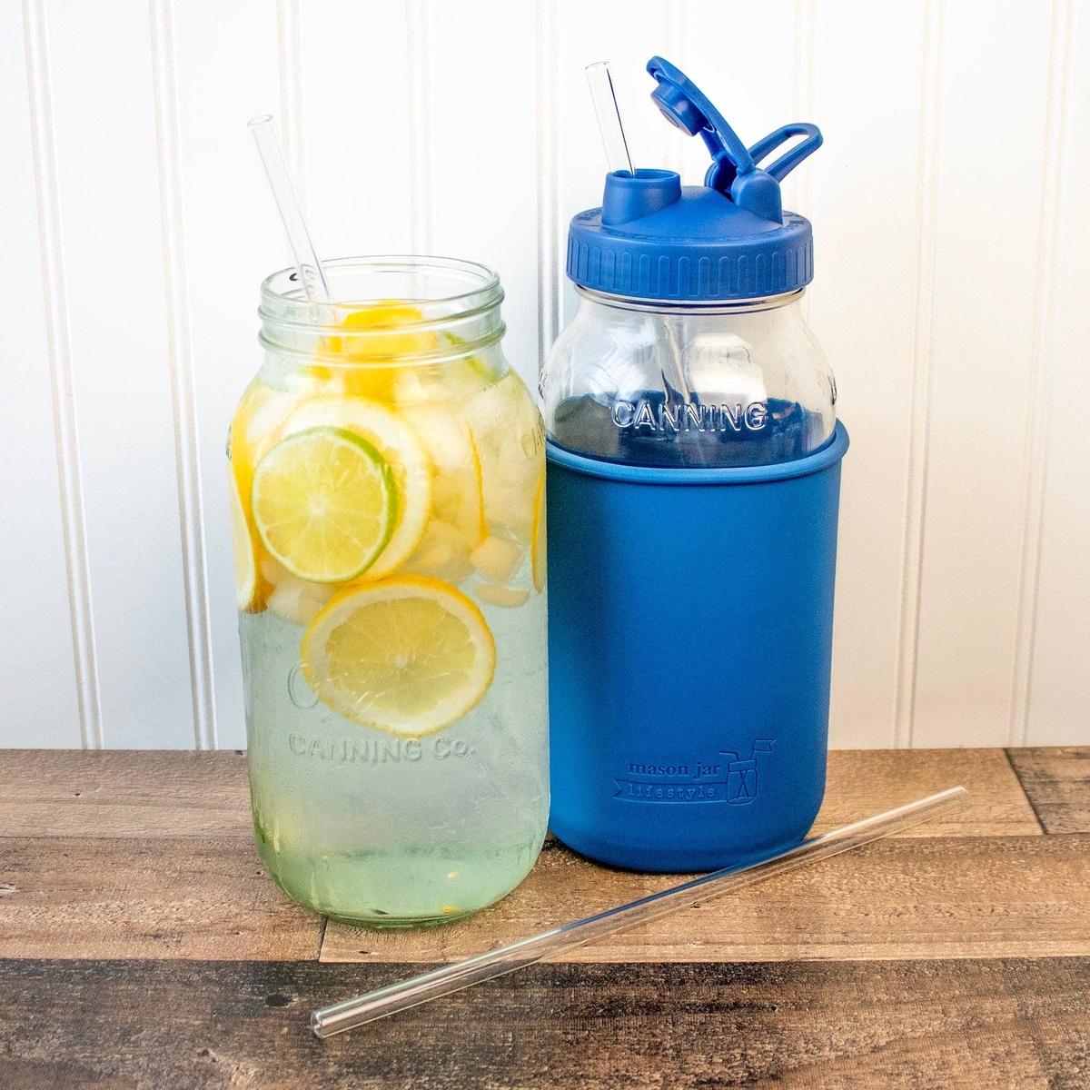 Mason Jar Lifestyle – Glass Straws Mason Jar Lifestyle - Glass Straws clear borosilicate glass - image 2