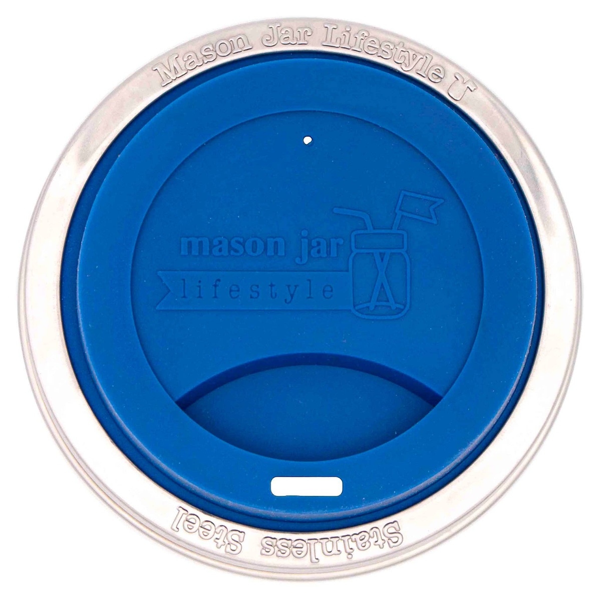 Mason Jar Lifestyle - Silicone Drinking Lid with Stainless Steel Band for Jars bpa-free - image 14