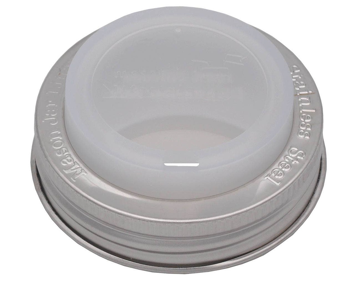 Mason Jar Lifestyle - Silicone Drinking Lid with Stainless Steel Band for Jars bpa-free - image 36