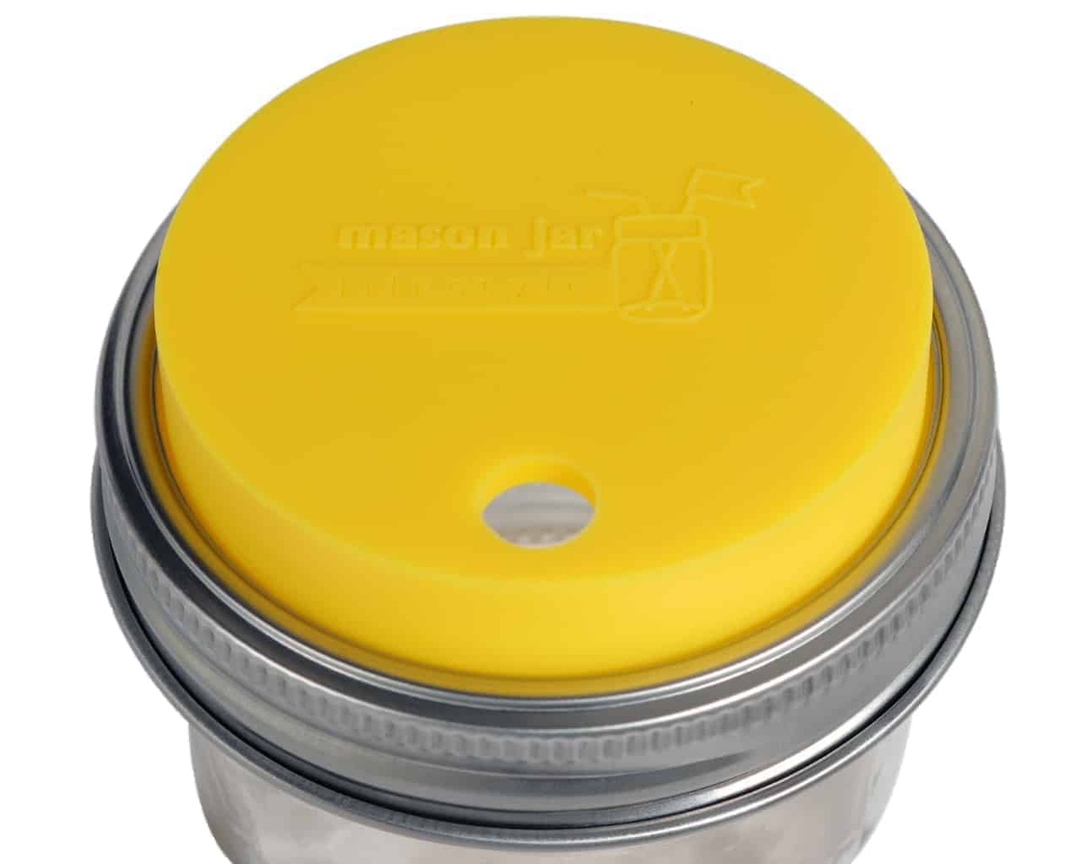 Mason Jar Lifestyle - Silicone Straw Hole Tumbler Lid with Stainless Steel Band for Mason Jars lfgb-certified - image 29