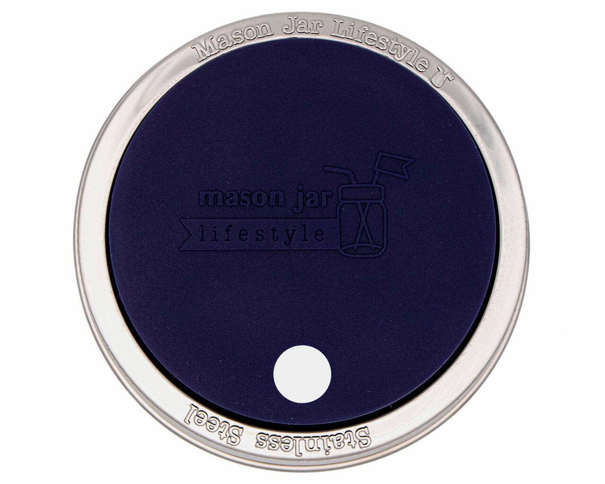 Mason Jar Lifestyle - Silicone Straw Hole Tumbler Lid with Stainless Steel Band for Mason Jars lfgb-certified - image 33