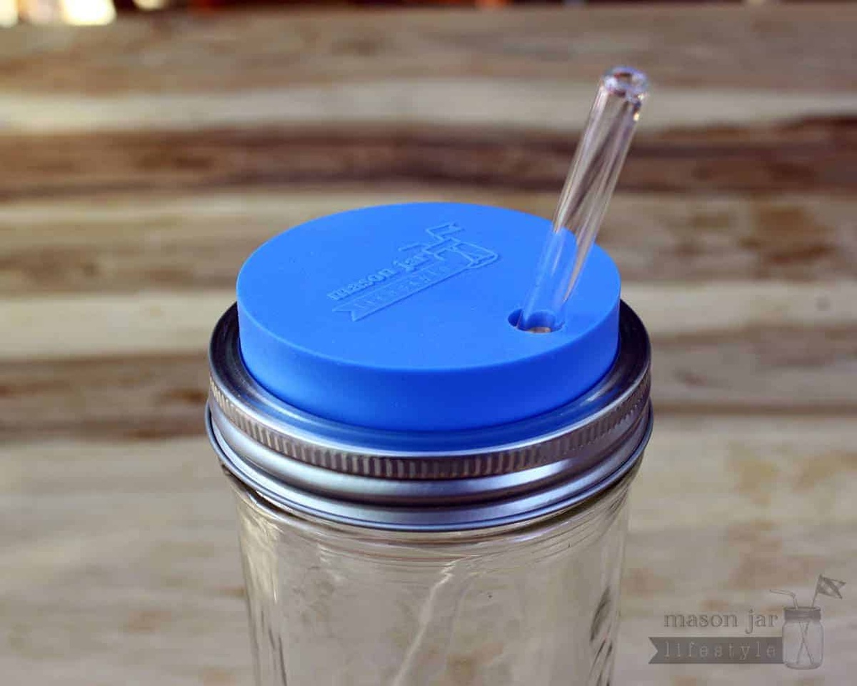 Mason Jar Lifestyle - Silicone Straw Hole Tumbler Lid with Stainless Steel Band for Mason Jars lfgb-certified - image 8