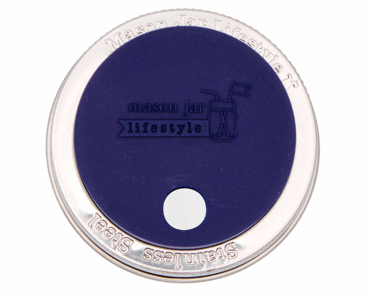 Mason Jar Lifestyle - Silicone Straw Hole Tumbler Lid with Stainless Steel Band for Mason Jars lfgb-certified - image 19