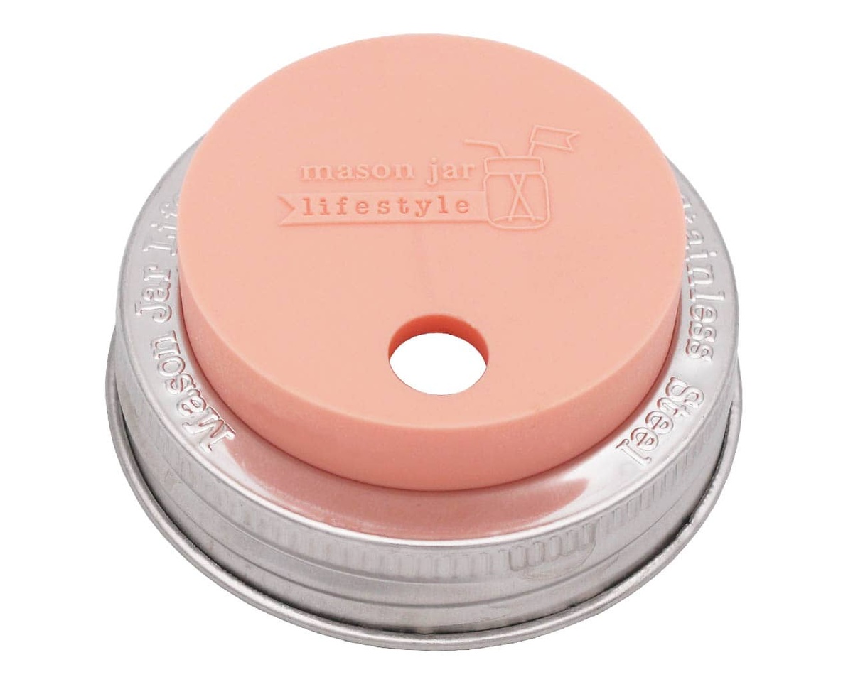 Mason Jar Lifestyle - Silicone Straw Hole Tumbler Lid with Stainless Steel Band for Mason Jars lfgb-certified - image 18