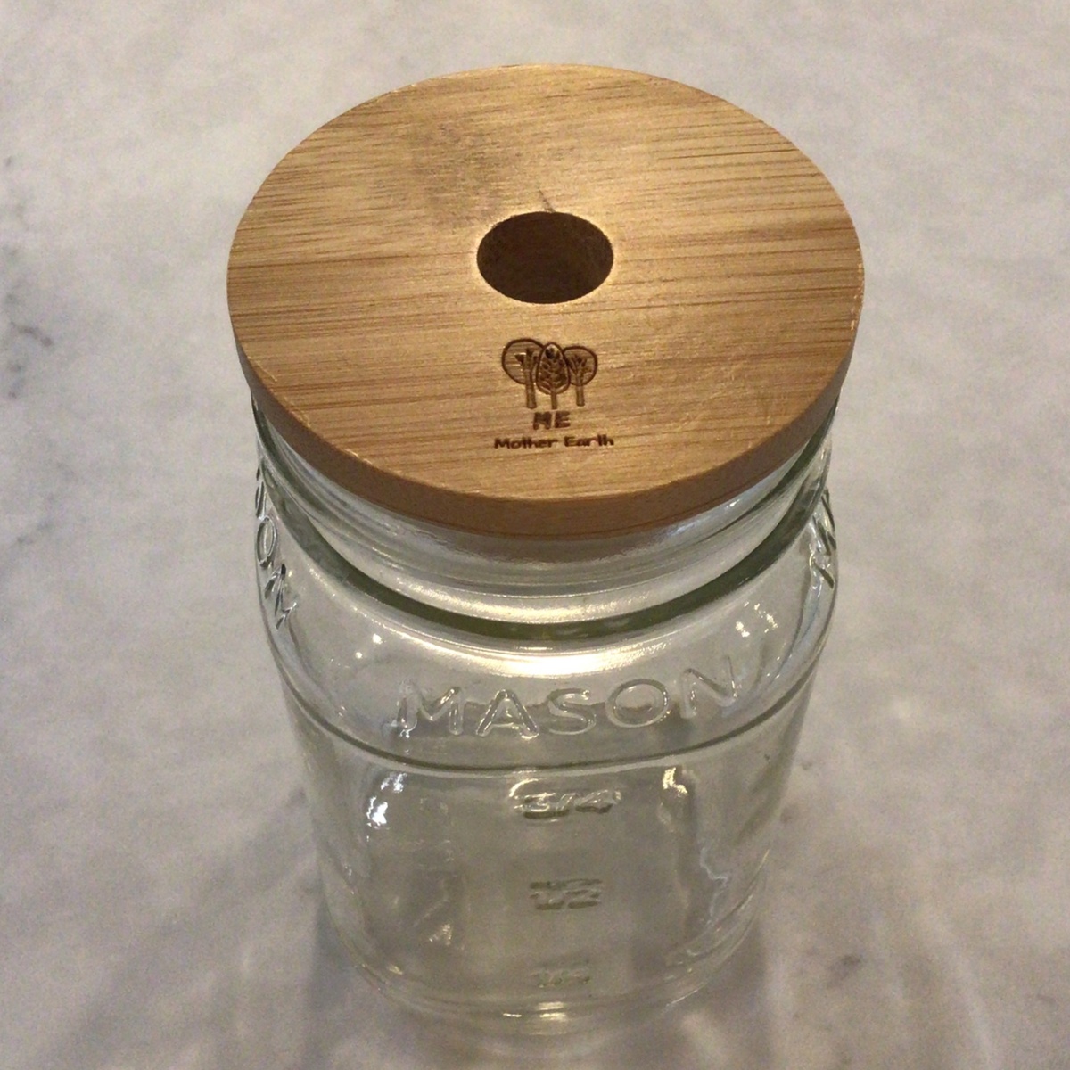 Me Mother Earth - Bamboo Mason Jar Lids for Straw