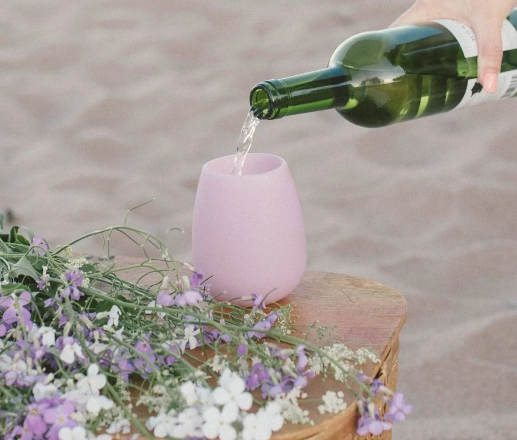 Me Mother Earth - Silicone Travel Wine Glass + Bag food-grade