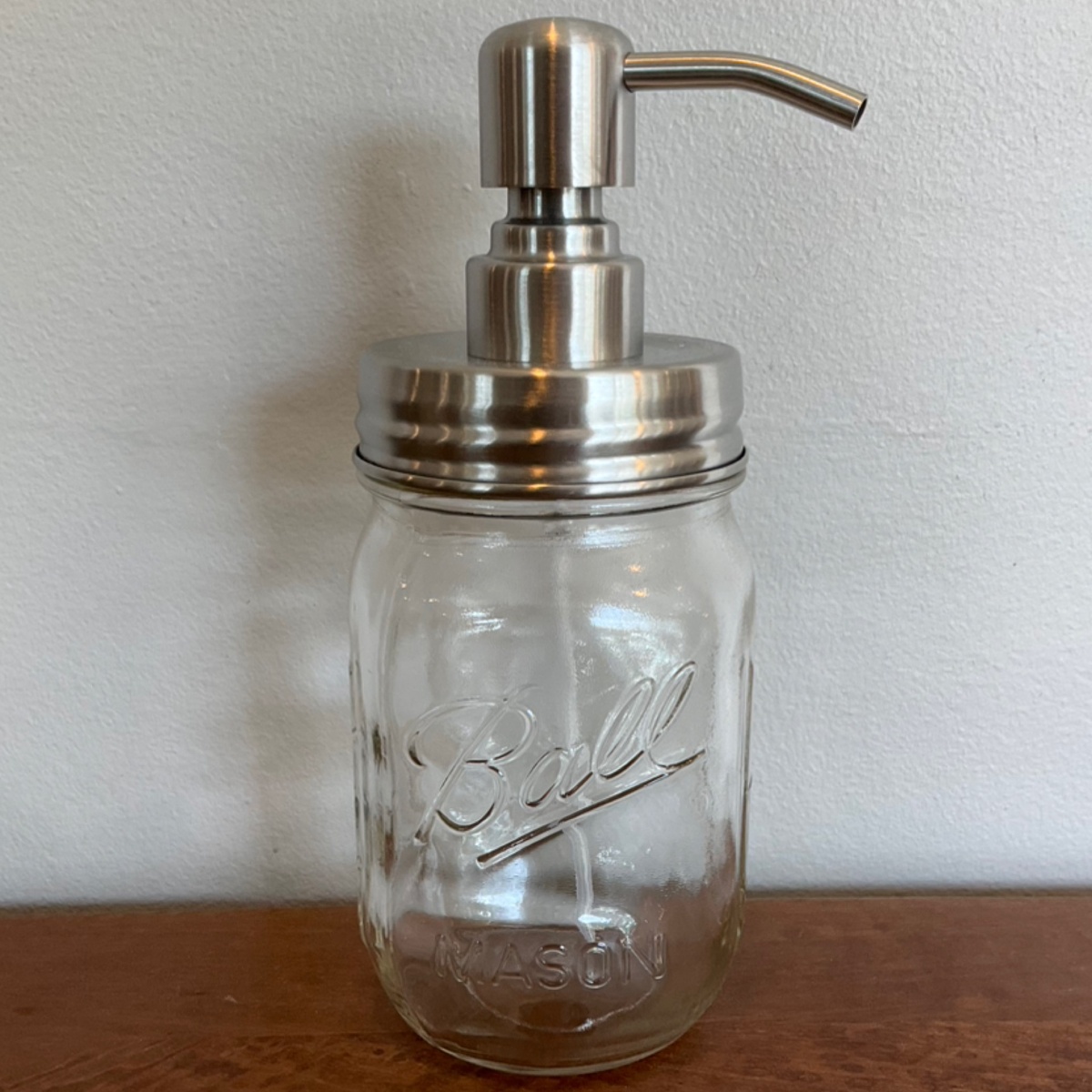 exist green Stainless Steel Foaming Mason Jar Soap Dispenser (with Jar)