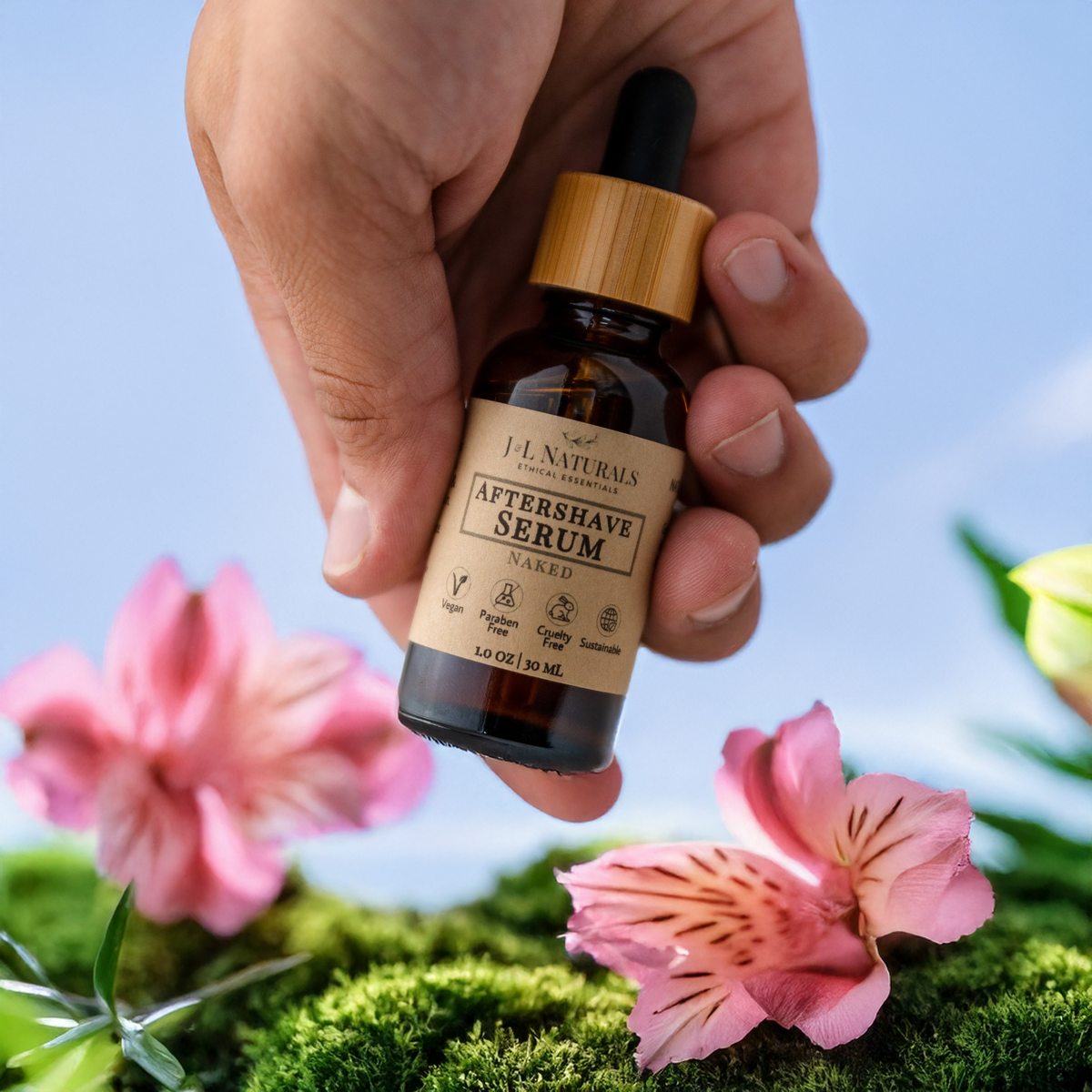 J and L Naturals - Aftershave Serum natural balance post-shave