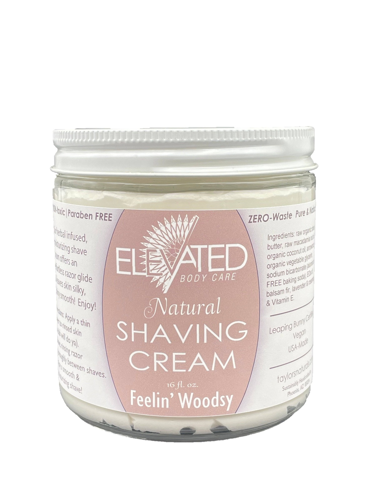Taylor's Naturals - ELEVATED Shave Cream - Jars plant-based