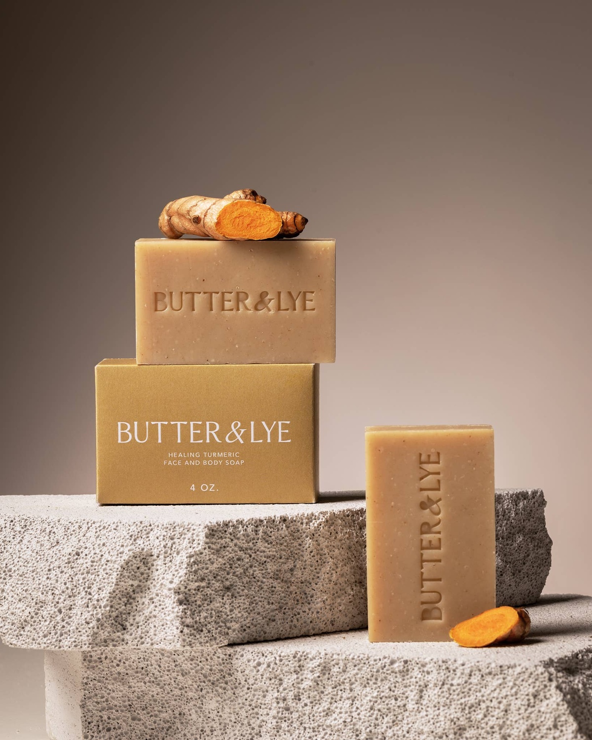 Butter and Lye - Face and Body Wash Bars organic turmeric root powder - image 6