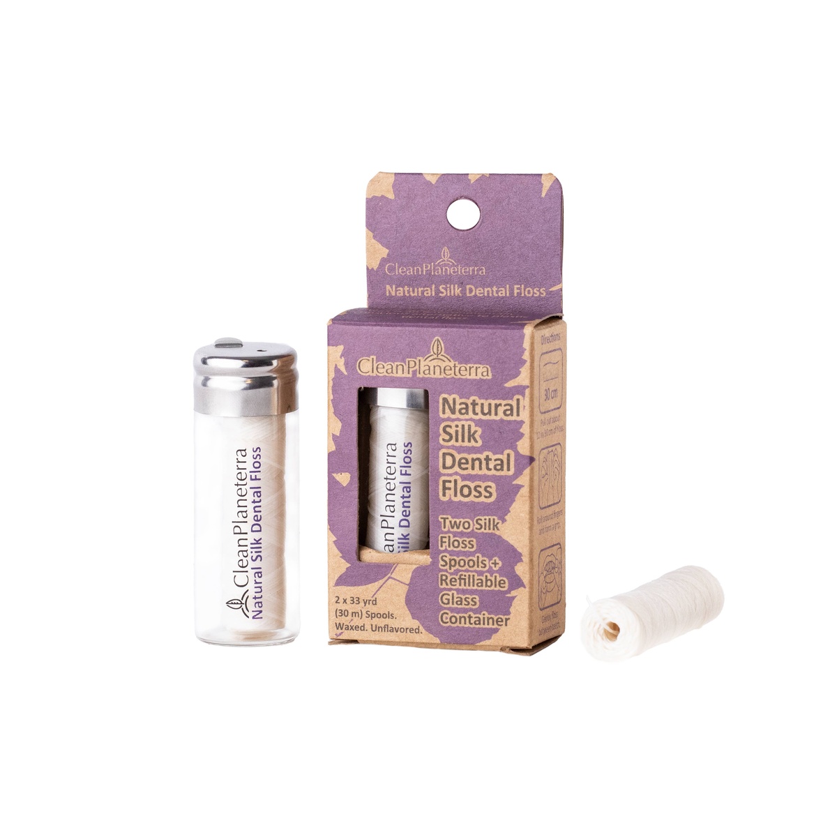 Brush with Bamboo Silk Dental Floss refillable - image 3