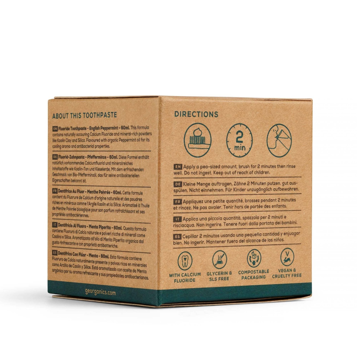 Georganics - Natural Fluoride Toothpaste natural origin - image 3