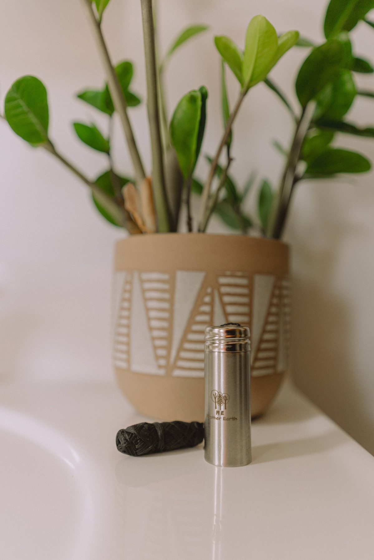 Me Mother Earth – Charcoal Dental Floss in Stainless Steel Dispenser Me Mother Earth - Charcoal Dental Floss in Stainless Steel Dispenser refillable - image 6