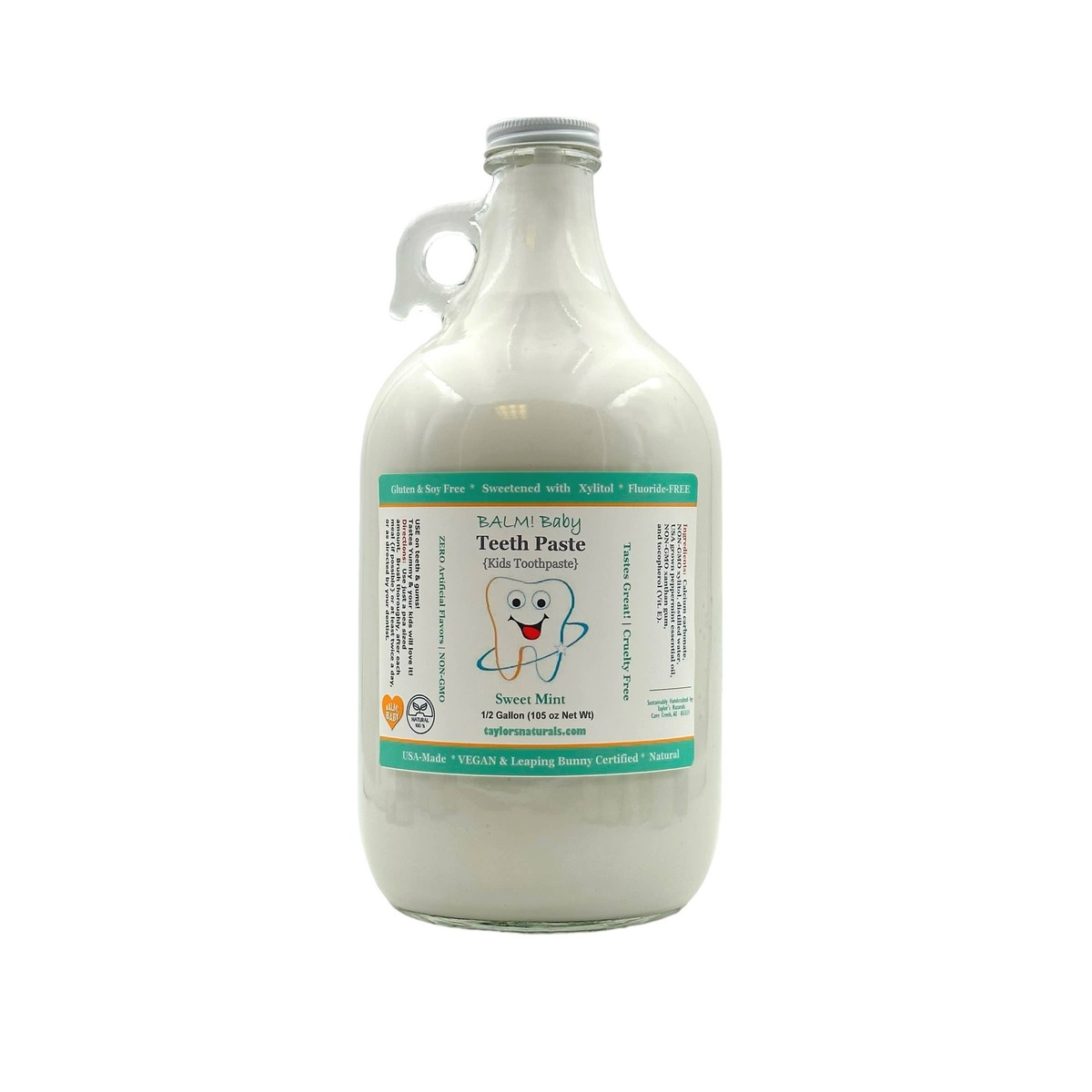 Taylor’s Naturals T9 - Taylor’s Naturals - BALM! Baby BULK Kids Toothpaste ($3/oz) plastic-free - image 2