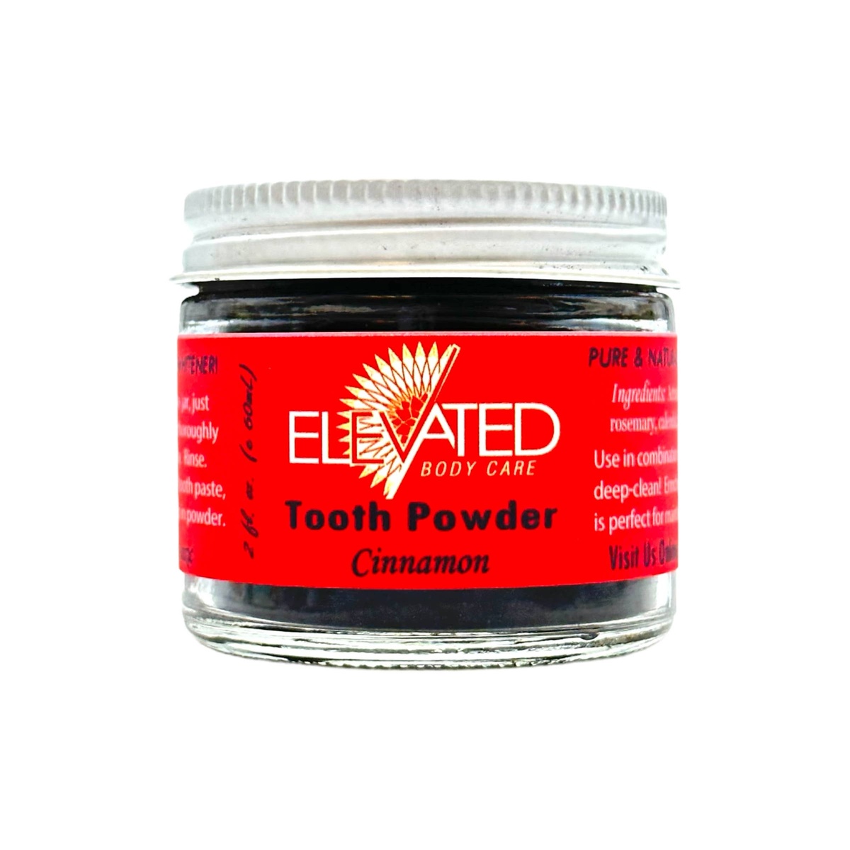 Taylor's Naturals - ELEVATED Charcoal Tooth Powder organic calendula