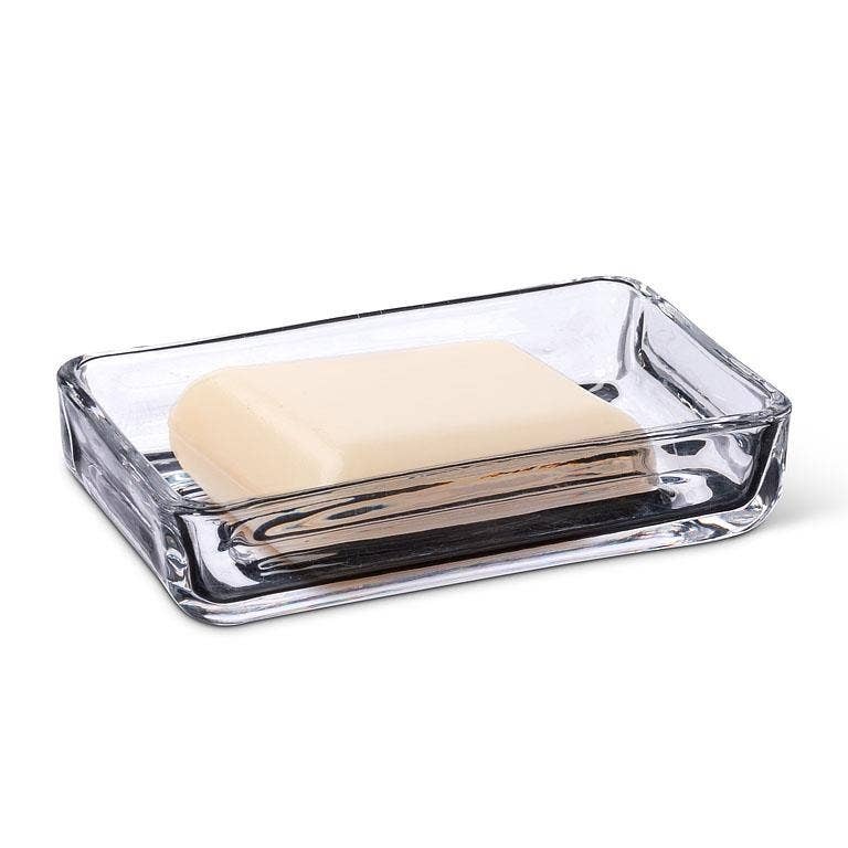 Abbott - Classic Glass Rectangle Soap Dish clear glass