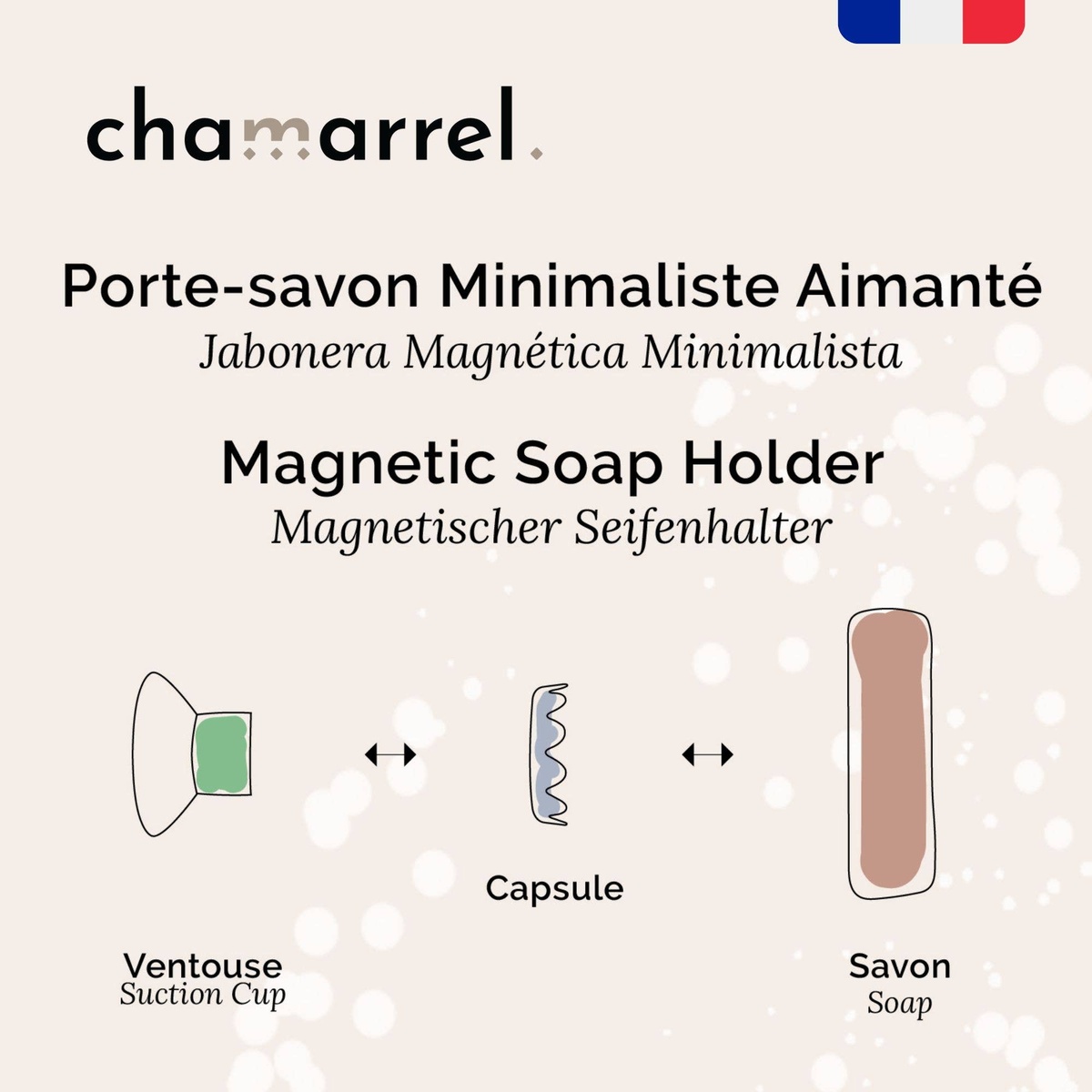 Chamarrel - Magnetic Minimalist Soap Dish - image 3