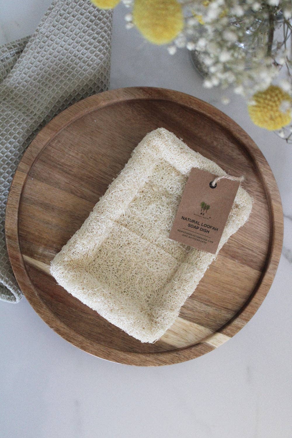 Me Mother Earth - Natural Loofah Soap Dish whole loofah plant
