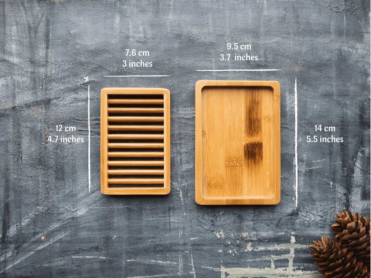 Plantish – Dual-layer Bamboo Soap Dish PT-SDD-SOLO-02 Plantish - Dual-layer Bamboo Soap Dish plastic-free - image 3