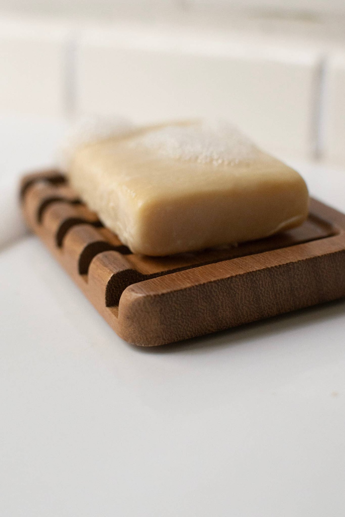 Zefiro - Teak Wood Soap Dish compostable - image 2