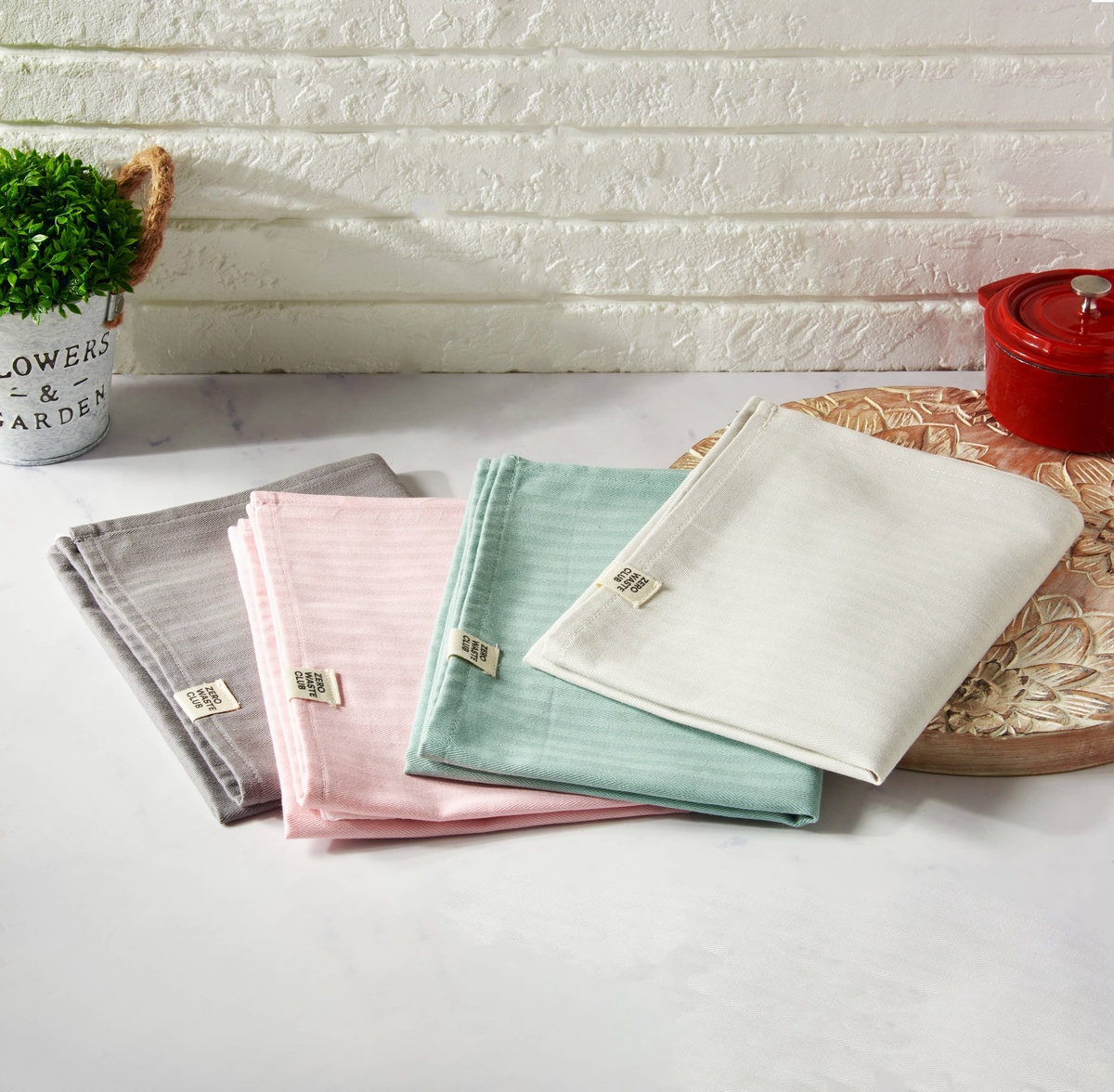 Zero Waste Club - Organic Cotton Tea Towels (Pack of 2) polyester