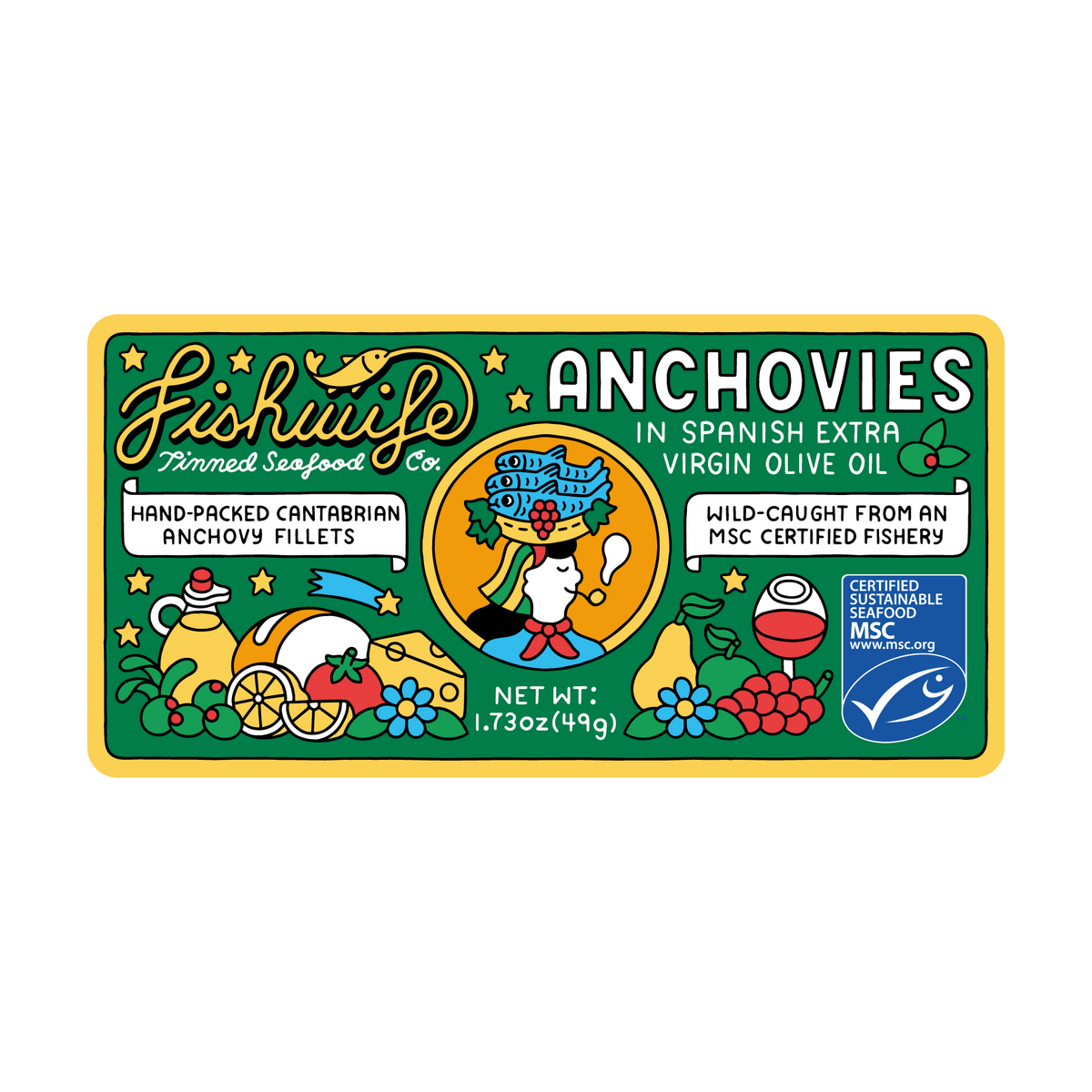 Fishwife - Cantabrian Anchovies in Extra Virgin Olive Oil plant-based