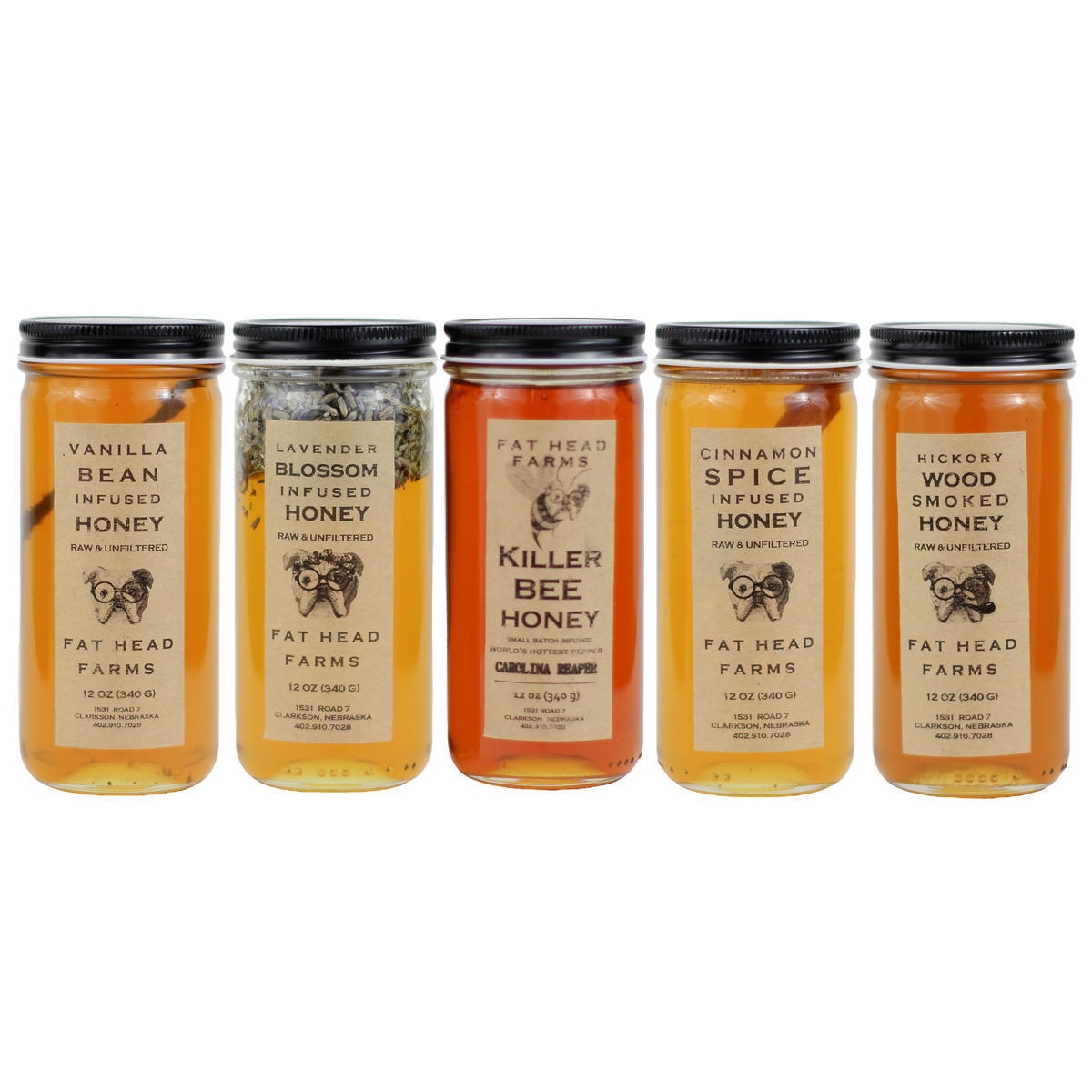 Fat Head Honey - Specialty Honey Jars