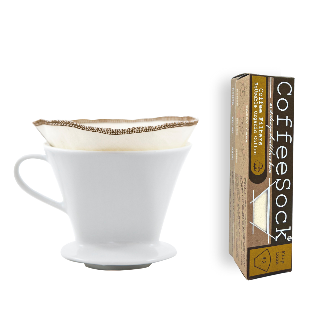 Coffeesock - Reusable Organic Coffee Filters - Drip Cone compostable - image 2