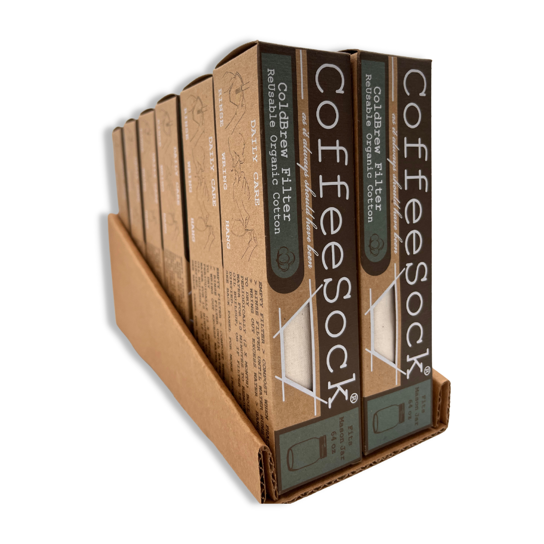 Coffeesock - Reusable Organic Cotton ColdBrew Coffee Filters organic cotton filter sewn in austin - image 6