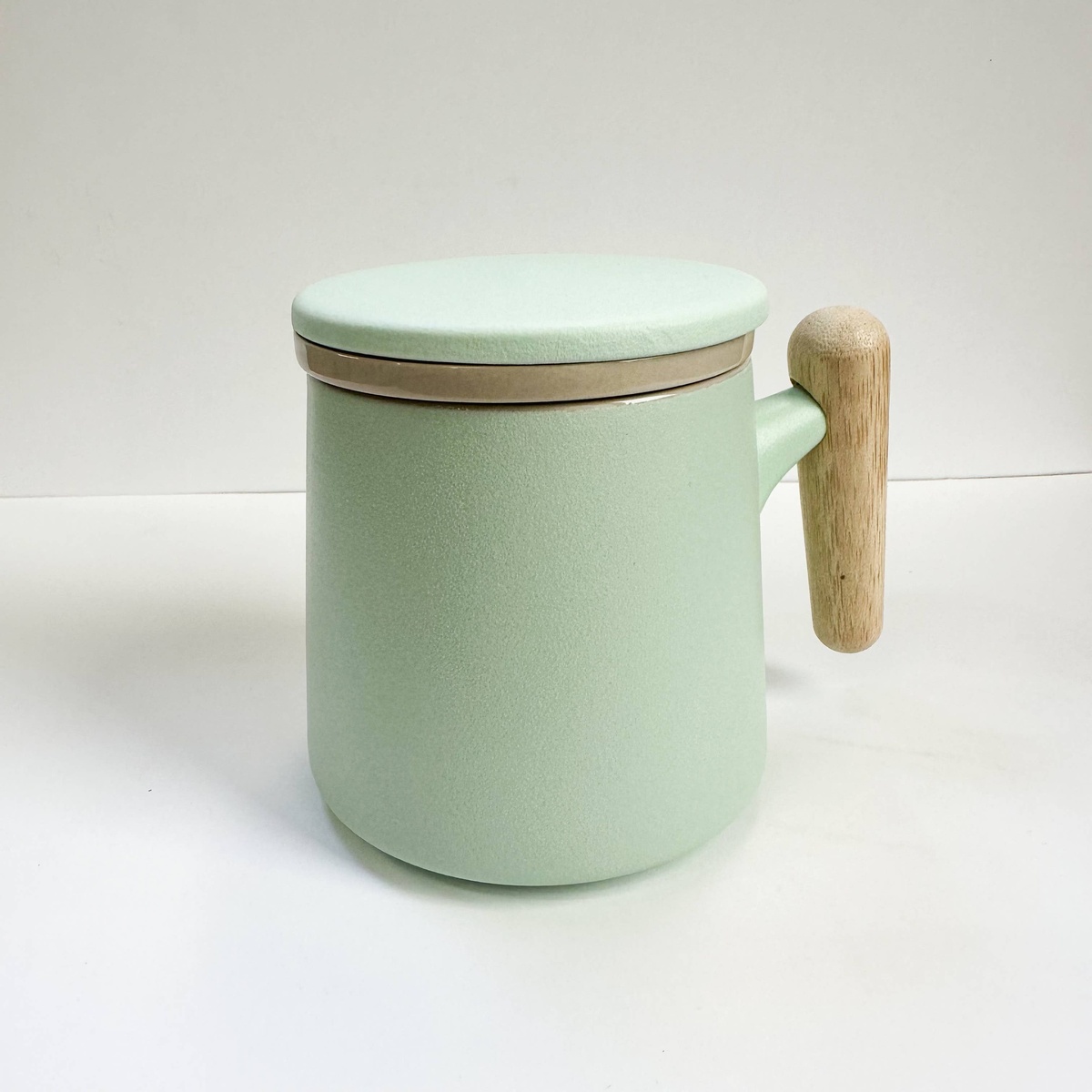 Smile Boutiques - Japanese Style Ceramic Mugs with Infuser natural bamboo handle - image 3